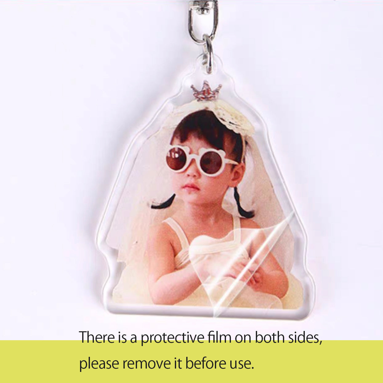 Keychain with your favorite photo, acrylic, 5cm, original gift, key ring, pet memorial, custom made